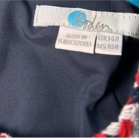 Boden Sleeveless Ayla Tweed Houndstooth Dress - Picture 5 of 6